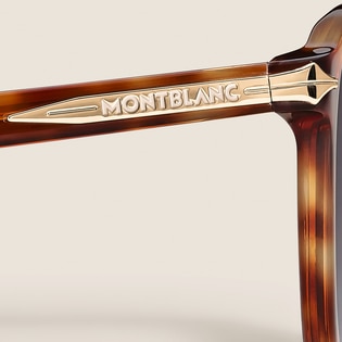 Round Sunglasses with Havana Acetate Frame