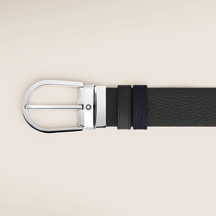 Horseshoe 35 mm Reversible Belt in Grain Leather