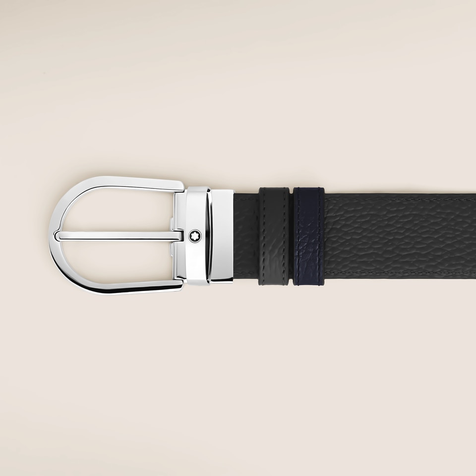 Horseshoe 35 mm Reversible Belt in Grain Leather - 3
