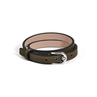 Horseshoe Buckle Adjustable Bracelet in Sartorial Leather