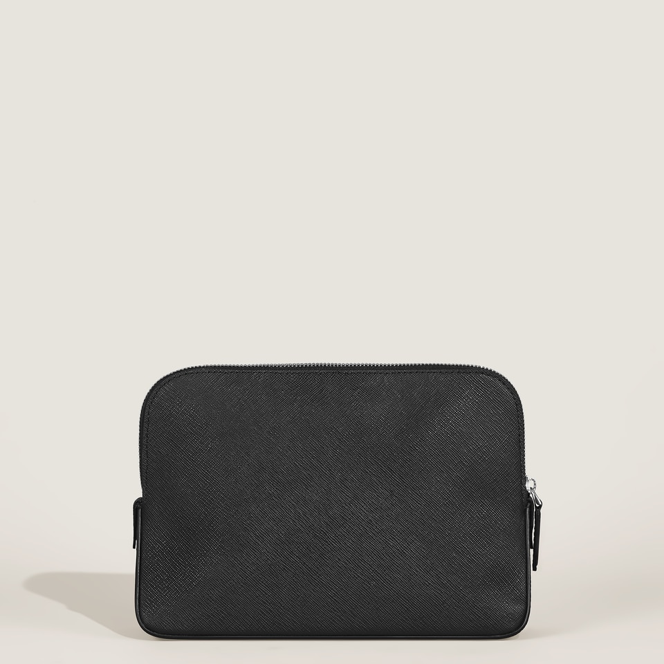Large Travel Pouch in Sartorial Leather - 6