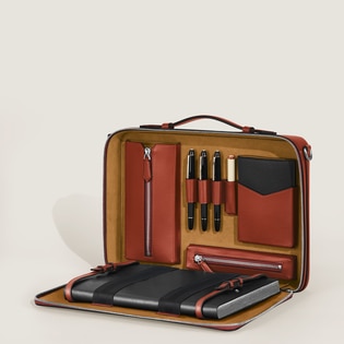 Writing Traveler Crossbody Messenger Bag