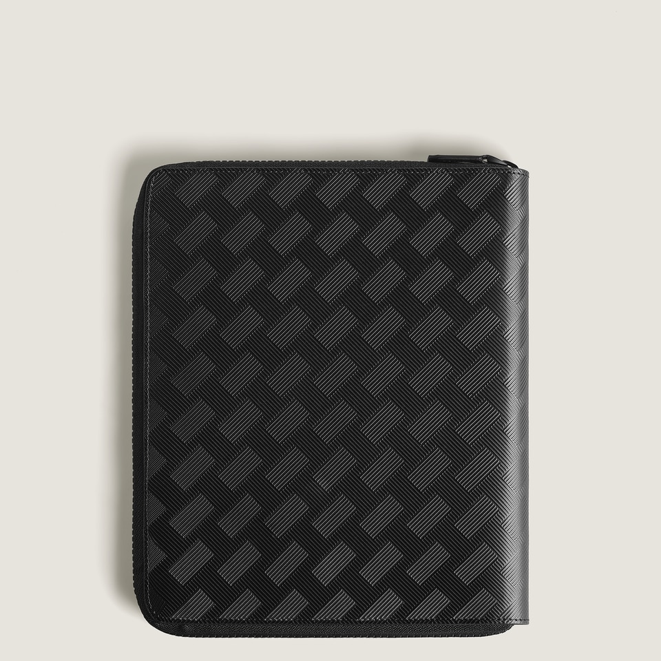 Small Notebook Holder with zip in Extreme Leather - 4