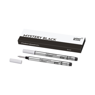 2 Fineliner LeGrand Refills, Mystery Black - Broad