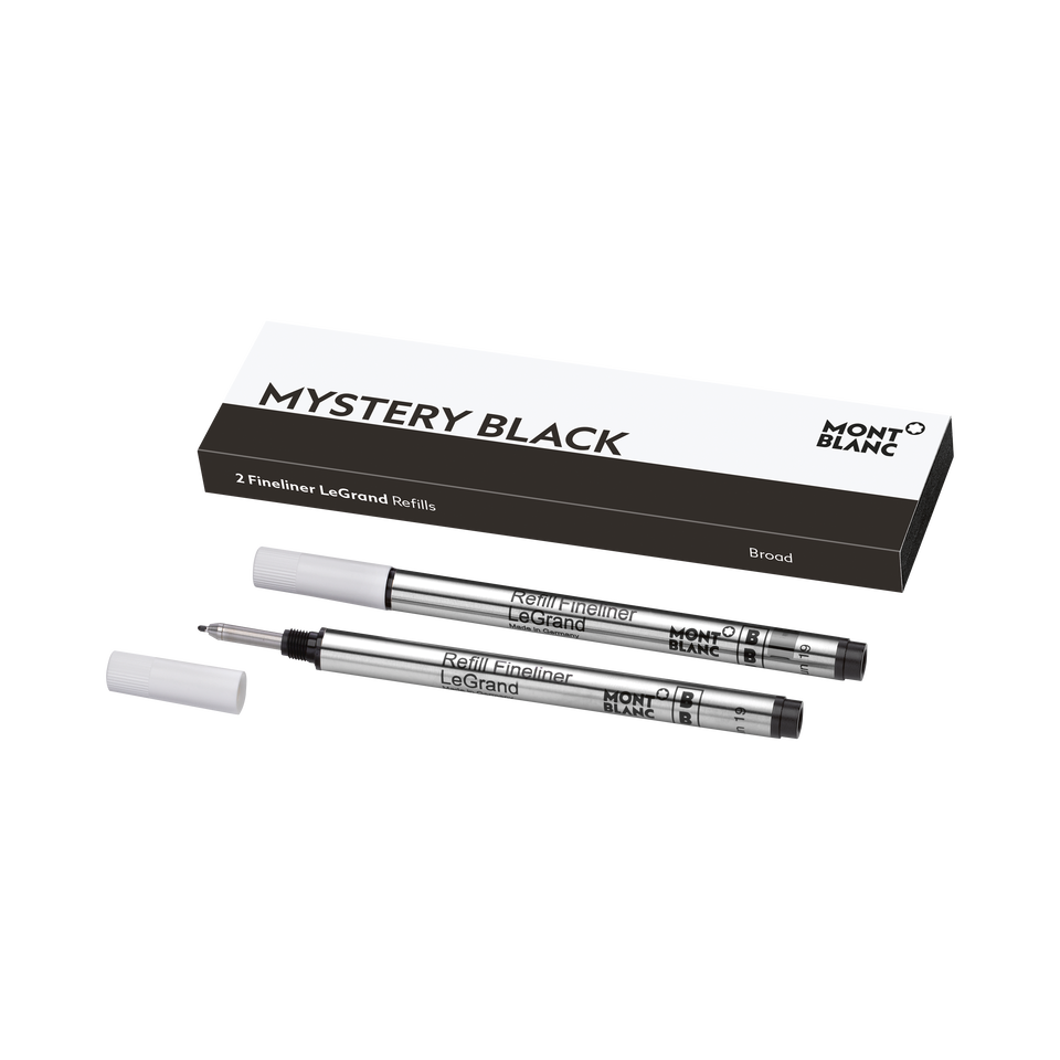 2 Fineliner LeGrand Refills, Mystery Black - Broad - 2
