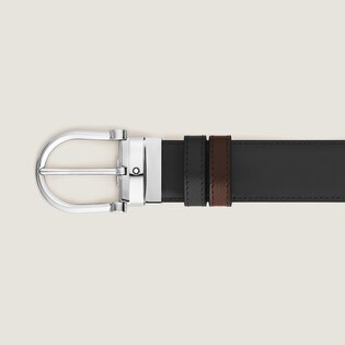 Horseshoe 35 mm Reversible Belt in Meisterst&uuml;ck Leather