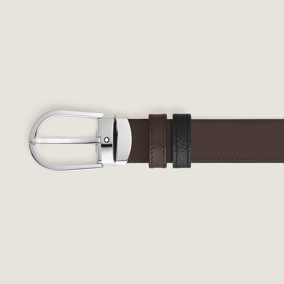 Horseshoe 30&nbsp;mm Reversible Belt in Grain Leather - 3