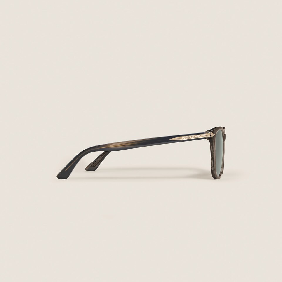 Squared Sunglasses with Grey Acetate Frame - 2