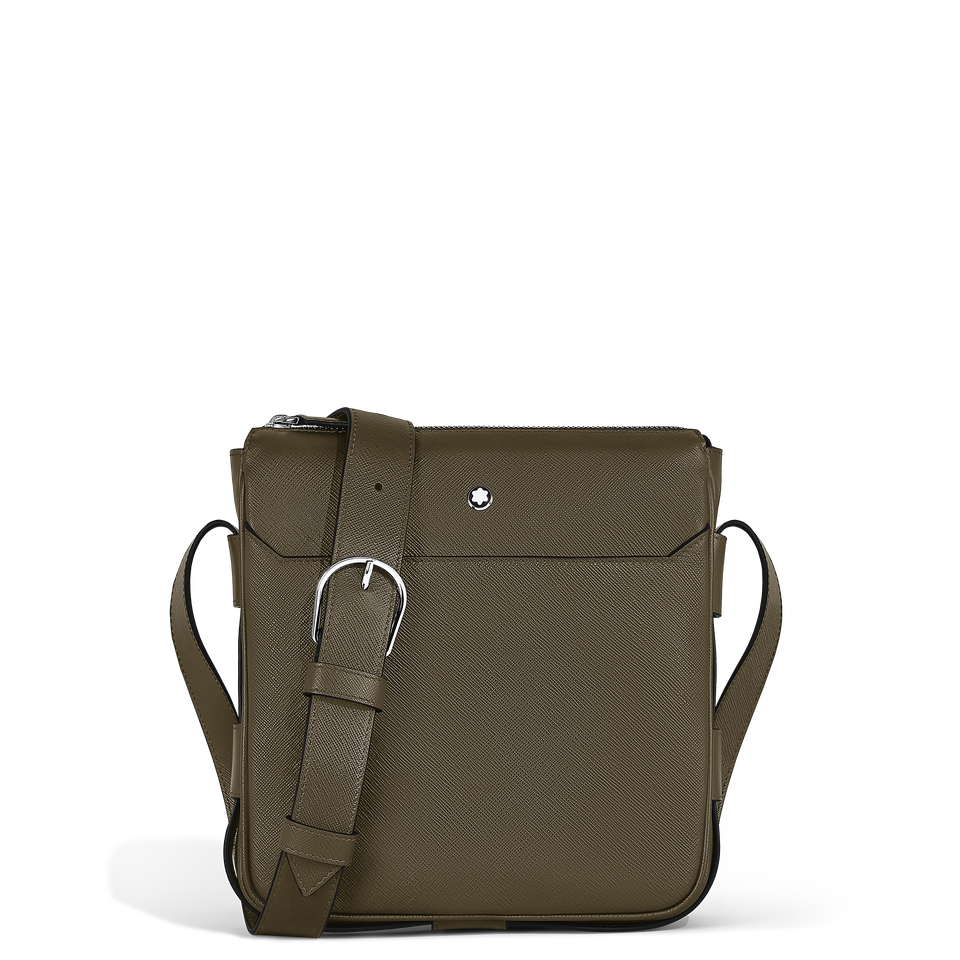 Vertical Belt Messenger Bag in Sartorial Leather - 1