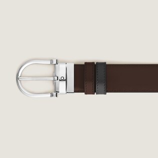 Horseshoe 35 mm Reversible Belt in Meisterst&uuml;ck Leather
