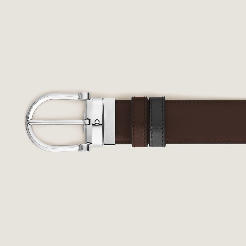 Horseshoe 35 mm Reversible Belt in Meisterst&uuml;ck Leather - 3