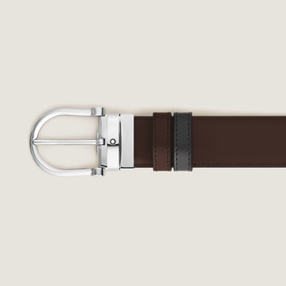 Horseshoe 35 mm Reversible Belt in Meisterst&uuml;ck Leather