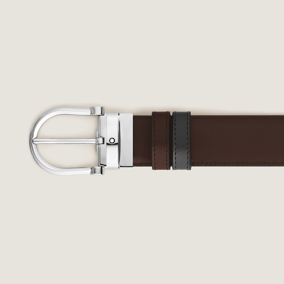 Horseshoe 35 mm Reversible Belt in Meisterst&uuml;ck Leather - 3