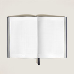 Medium Notebook in Sartorial Leather, Squared Pages