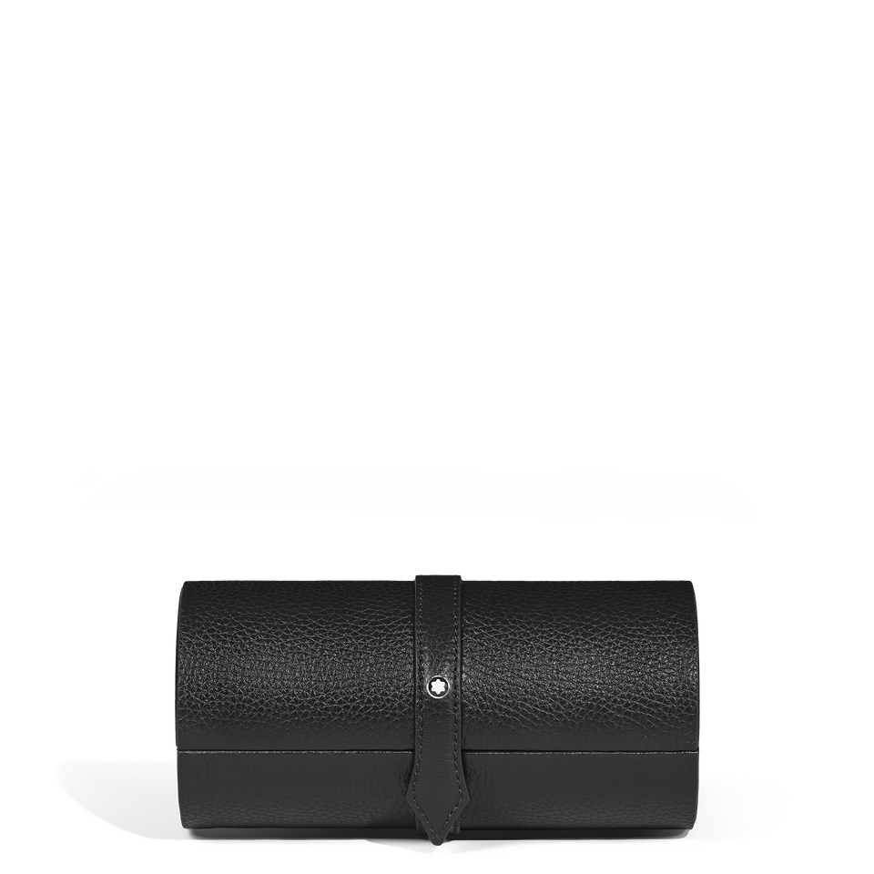 Travel Box for 1 Watch and Accessories in Grain Leather - 1