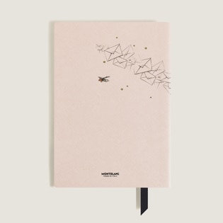 Medium Notebook Happy Holidays in Sartorial Leather, Lined Pages