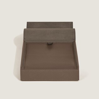 Travel Box for 4 Writing Instruments in Grain Leather