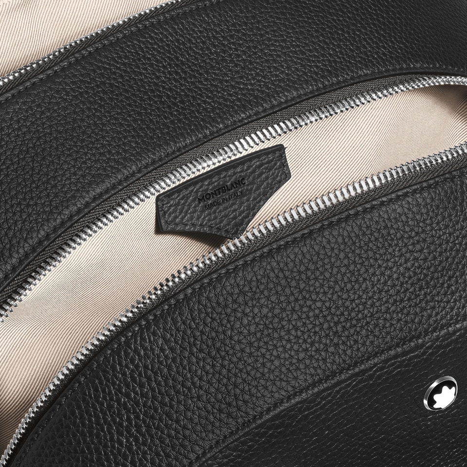 Large Backpack with 3 Compartments  in Grain Leather - 4