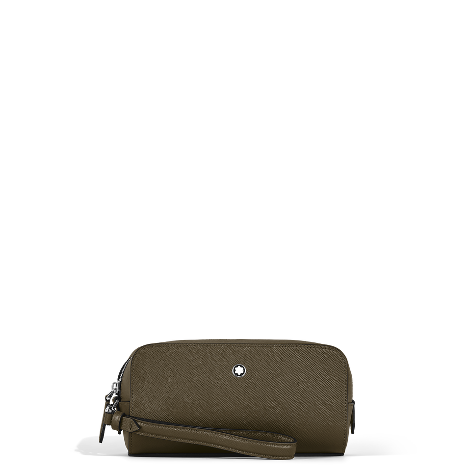 Small Toiletry Clutch in Sartorial Leather - 1