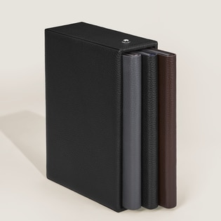 Frame for 3 Medium Notebooks in Grain Leather