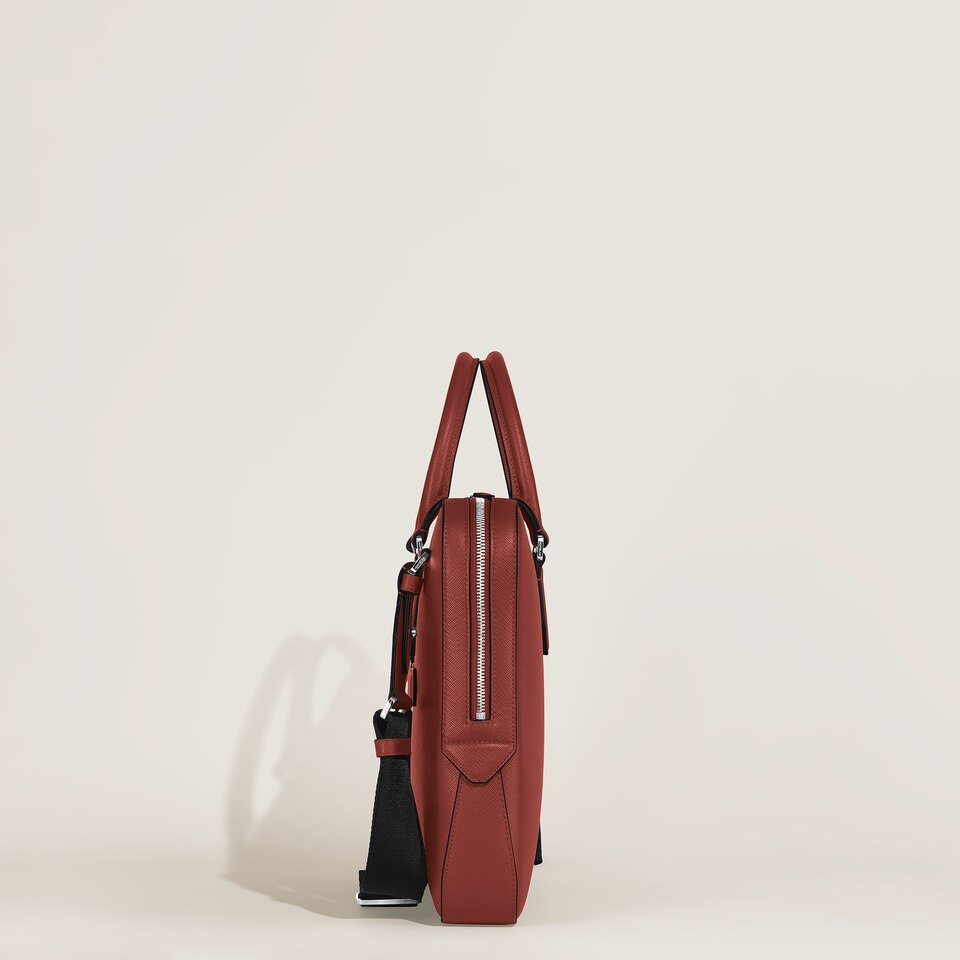 Thin Briefcase in Sartorial Leather - 5