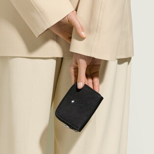 Mini Wallet 2cc with Zip in Sartorial Leather