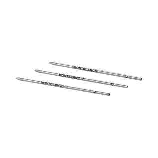 3 Ballpoint Small Refills, Mystery Black - Medium