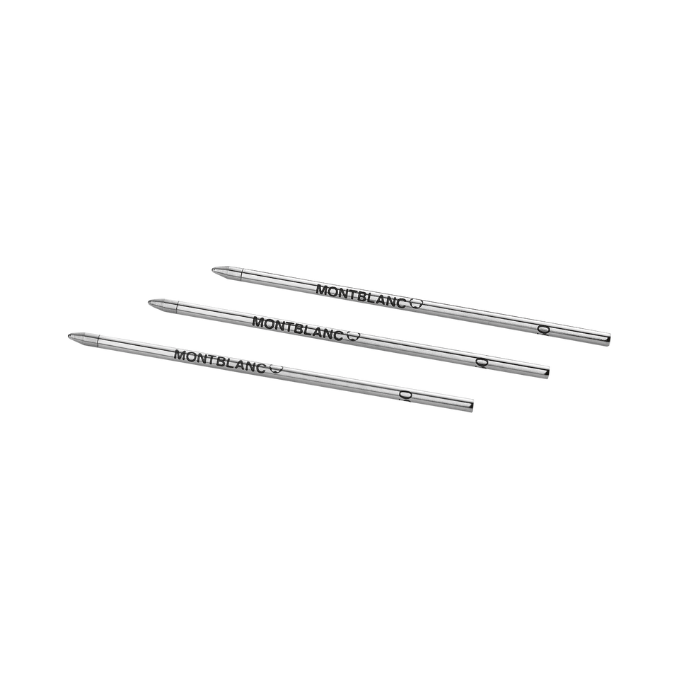 3 Ballpoint Small Refills, Mystery Black - Medium - 2