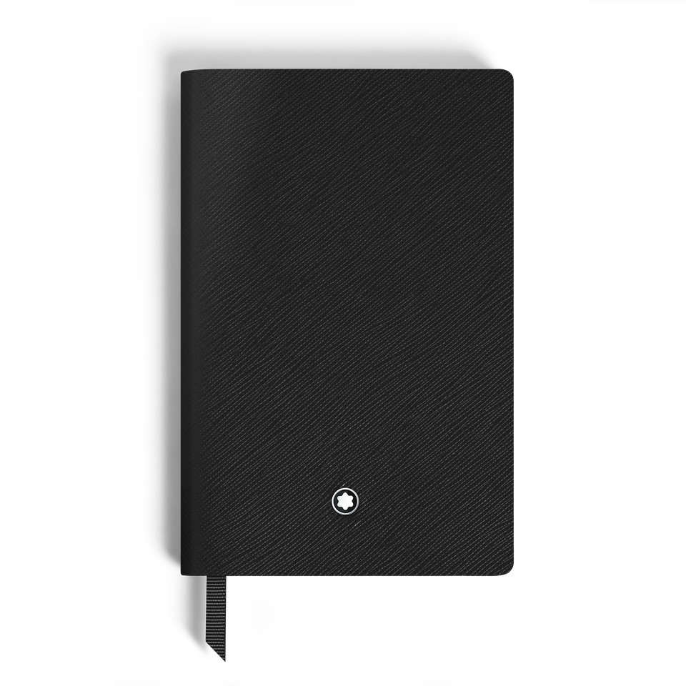 Notebook Small, Saffiano Leather, Black - Blank Pages - 1