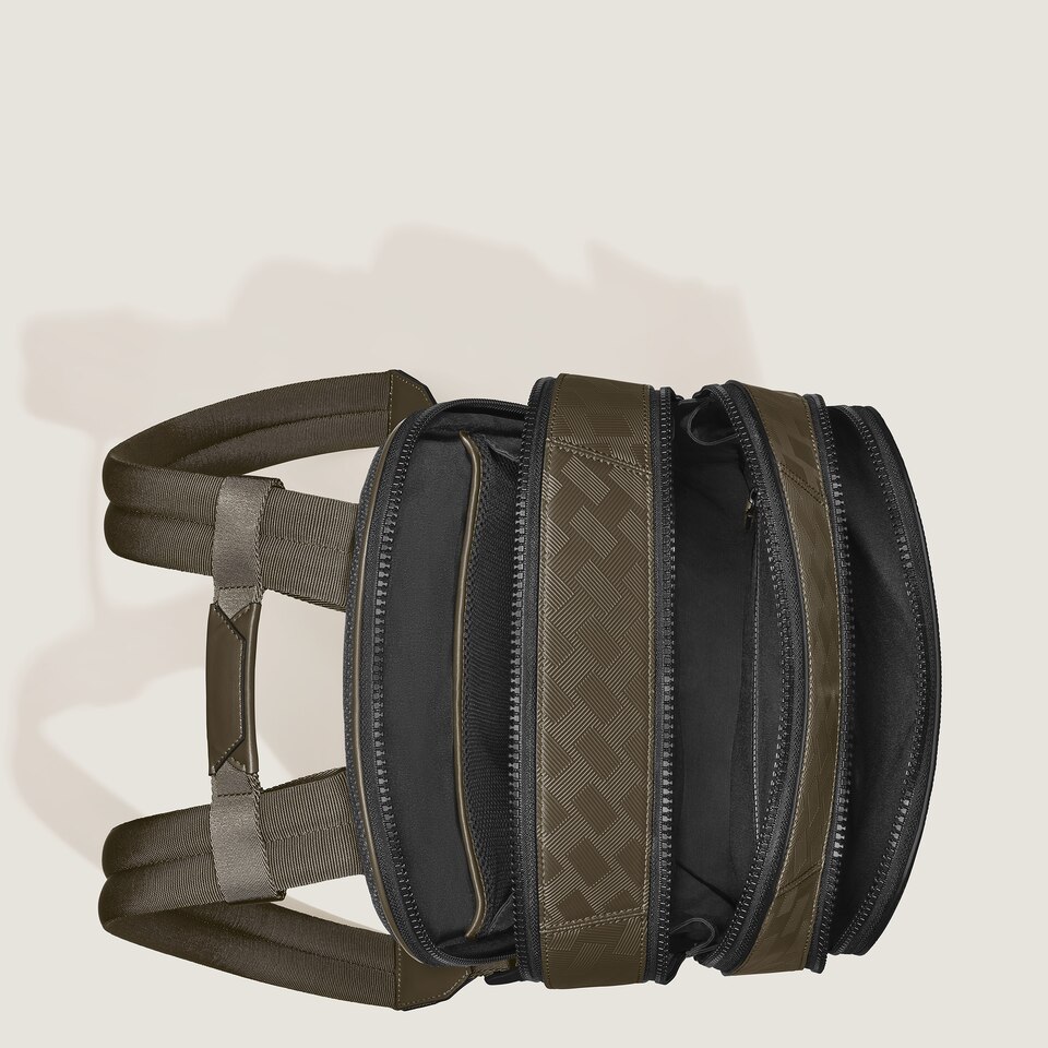 Medium Backpack with 3 Compartments in Extreme Leather - 6