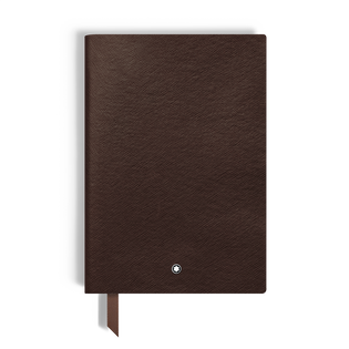 Notebook Medium, Saffiano Leather, Tobacco - Lined Pages