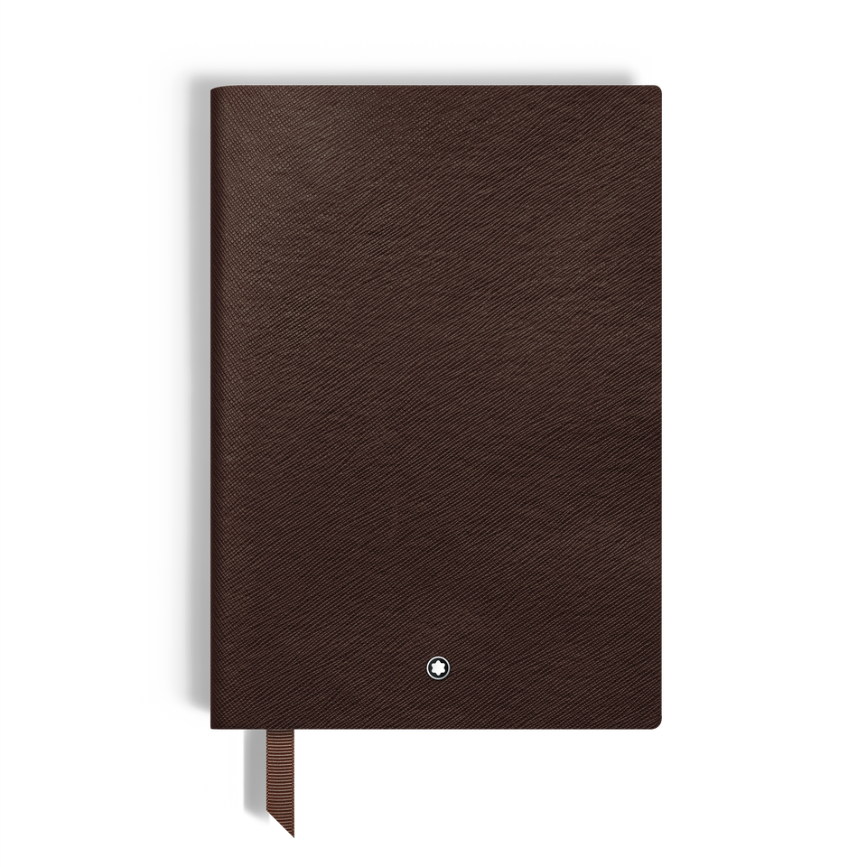 Notebook Medium, Saffiano Leather, Tobacco - Lined Pages - 1