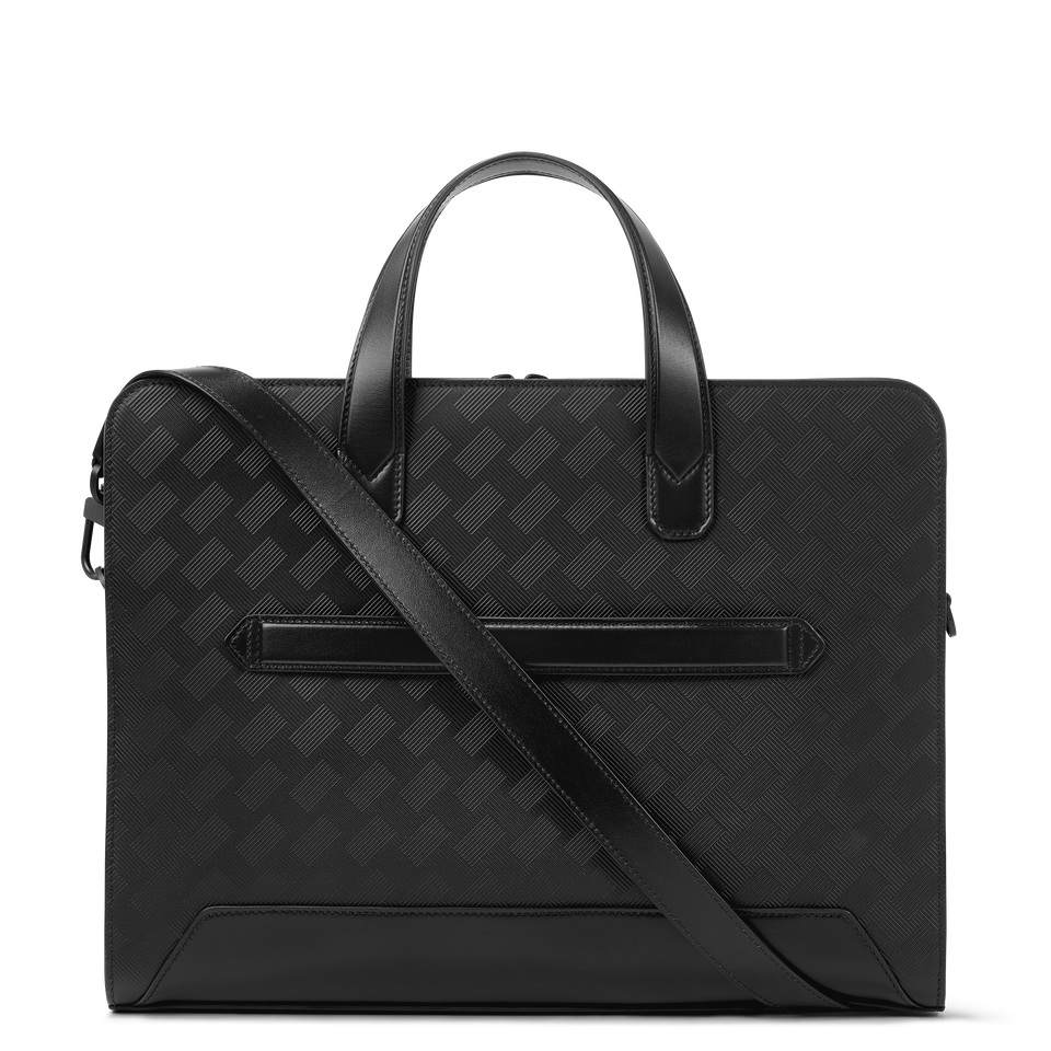 Thin Briefcase in Extreme Leather - 4