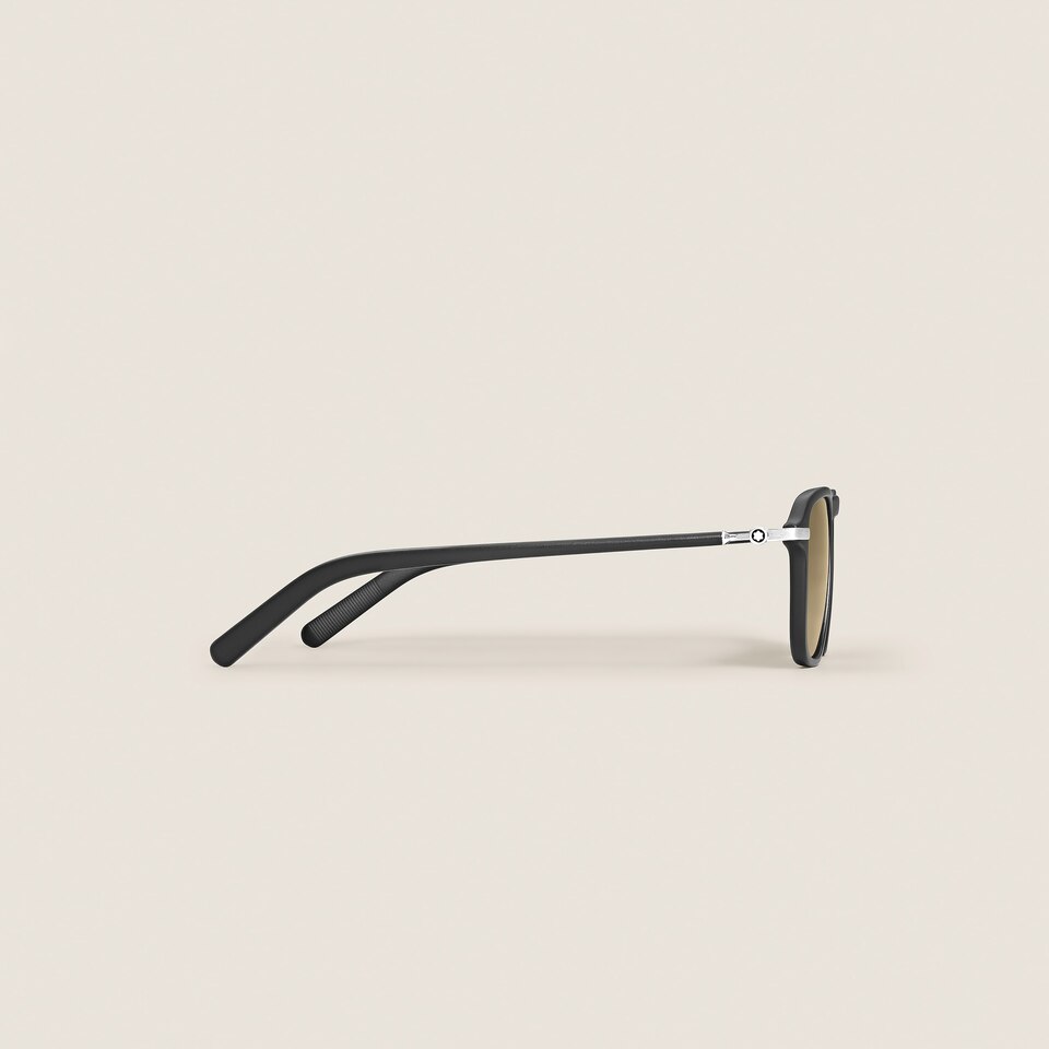 Squared Sunglasses with Black Acetate Frame - 3