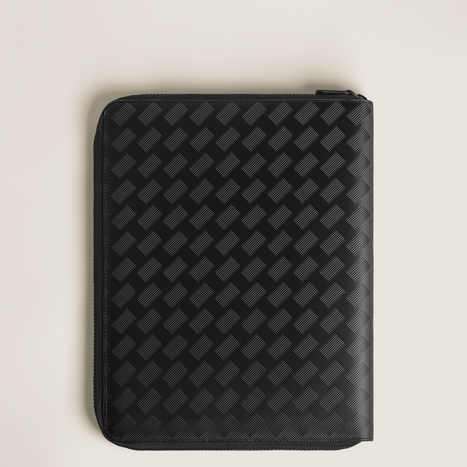 Medium Notebook Holder with zip in Extreme Leather - 4