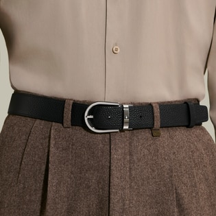 Horseshoe 35 mm Reversible Belt in Grain Leather