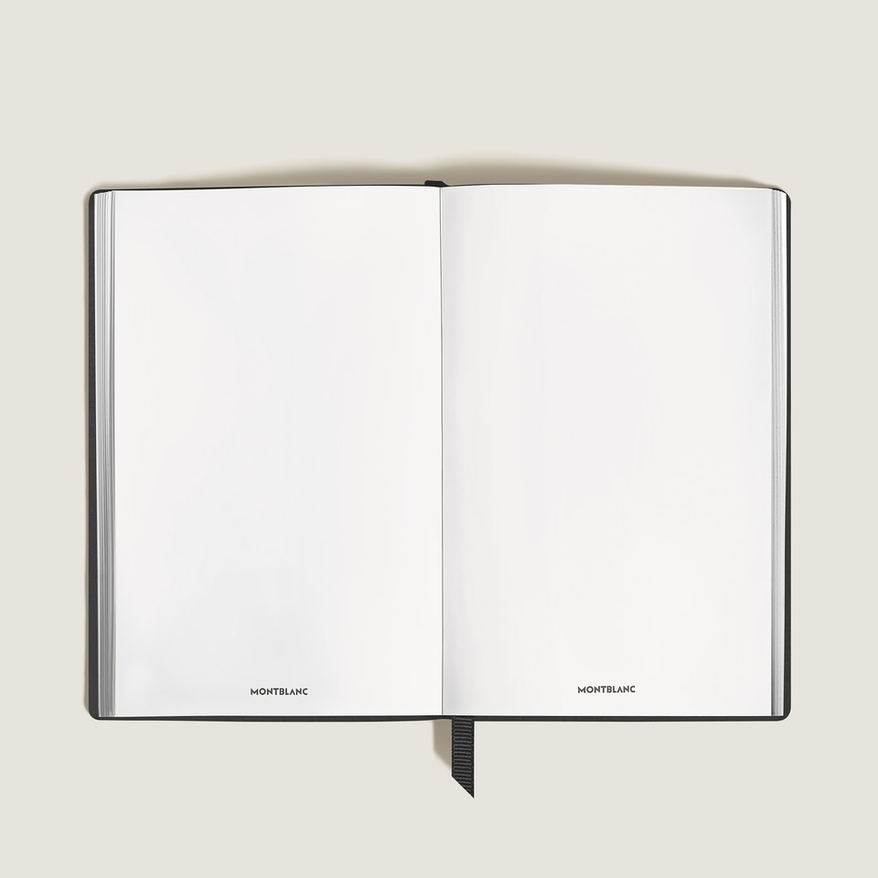 Notebook Small, Saffiano Leather, Black - Blank Pages - 2