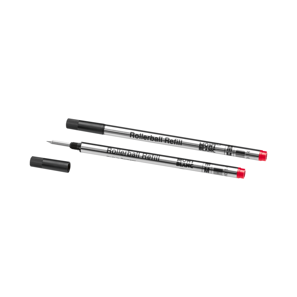 2 Rollerball Refills, Modena Red - Medium - 2