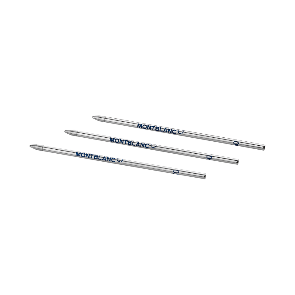 3 Ballpoint Small Refills, Royal Blue - Medium - 2