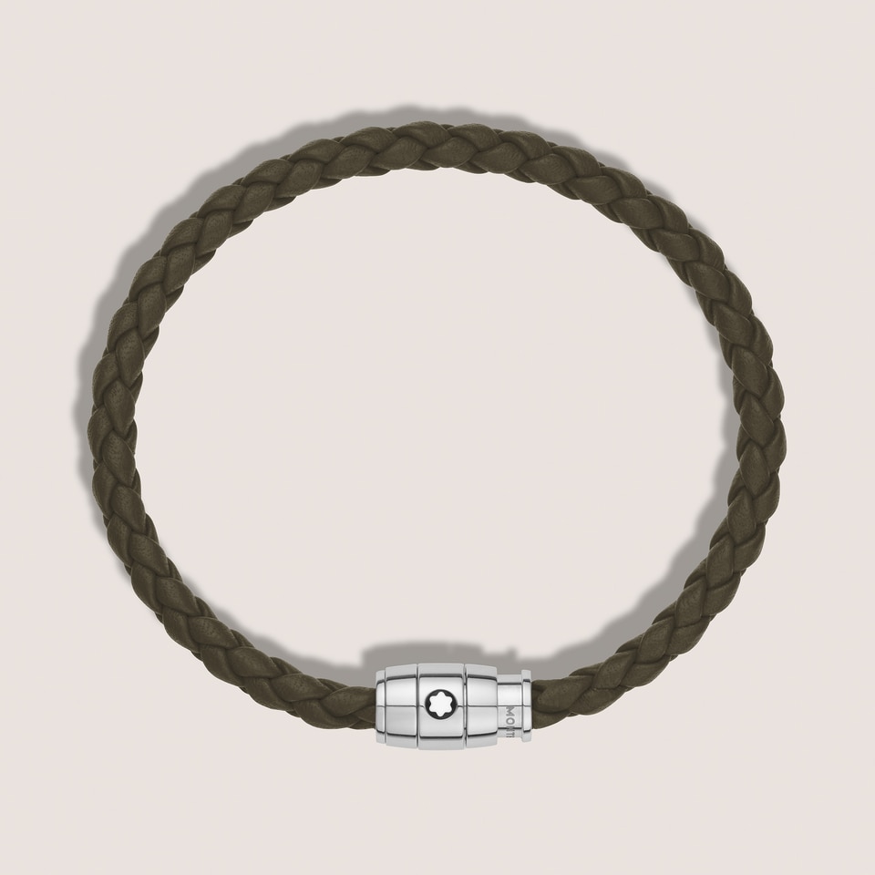 Bracelet Small, Soft Leather, Khaki - 3