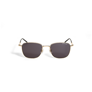 Squared Sunglasses with Gold-Coloured Metal Frame