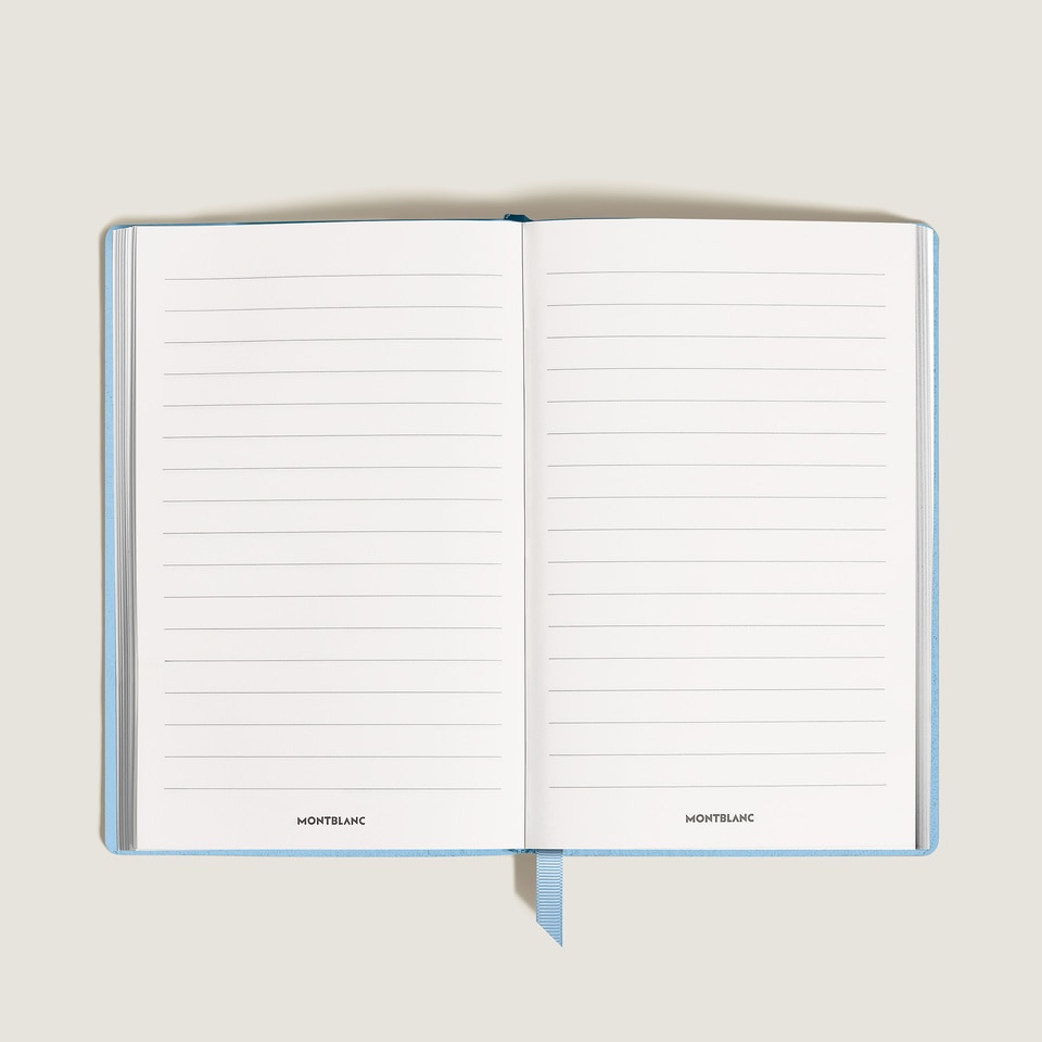 Notebook Large, Saffiano Leather, Pale Blue - Lined Pages - 2