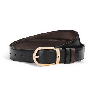 Horseshoe 35 mm Reversible Belt in Meisterst&uuml;ck Leather