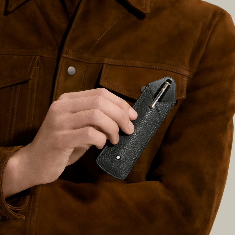 1-Pen Sleeve in Grain Leather - 2