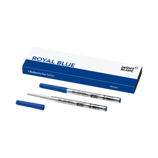 2 Ballpoint Refills, Royal Blue - Broad