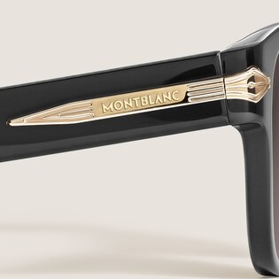 Squared Sunglasses with Black Acetate Frame