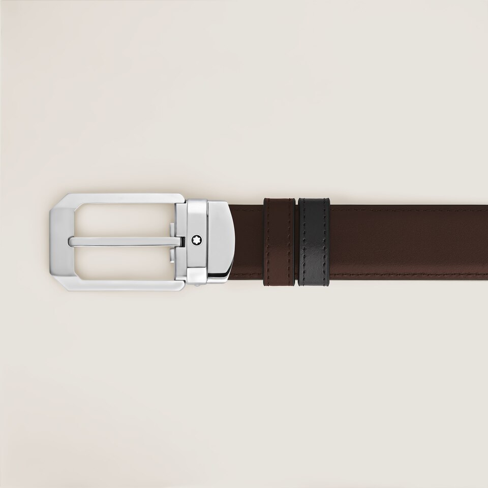 30 mm Reversible Belt in Meisterst&uuml;ck Leather with Trapeze Buckle - 4
