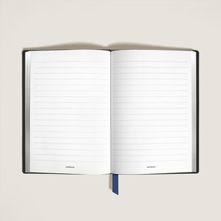 Medium Notebook in Grain Leather, Lined Pages