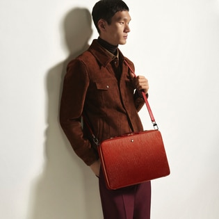 Writing Traveler Crossbody Messenger Bag