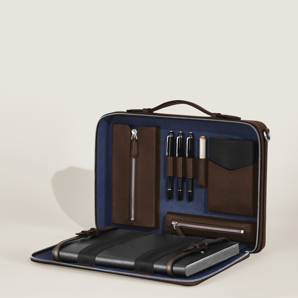 Writing Traveler Crossbody messenger Bag - 2